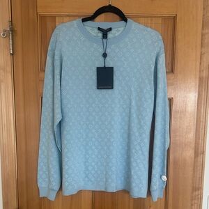NWT! Louis Vuitton Monogram Jacquard Sweater
